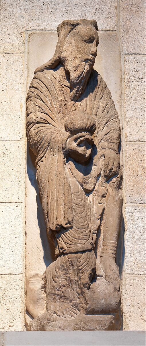 Wise Man (from a group with the Adoration of the Magi), Limestone, Spanish 