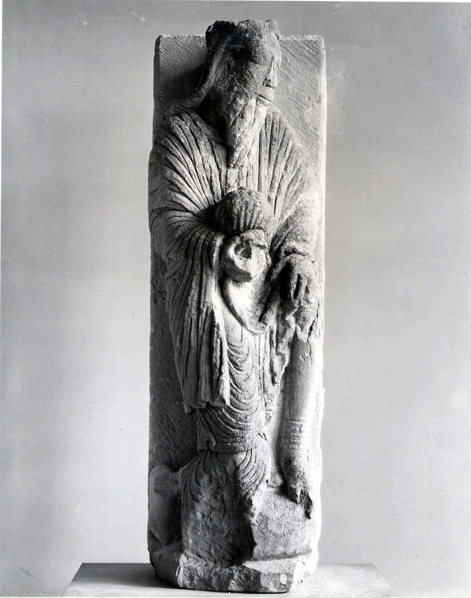 Wise Man (from a group with the Adoration of the Magi), Limestone, Spanish