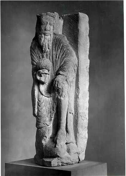 Wise Man (from a group with the Adoration of the Magi), Limestone, Spanish