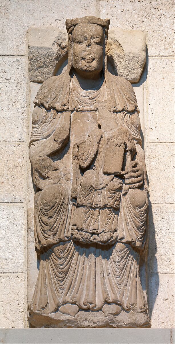 Virgin and Child (from an group with the Adoration of the Magi), Limestone, Spanish