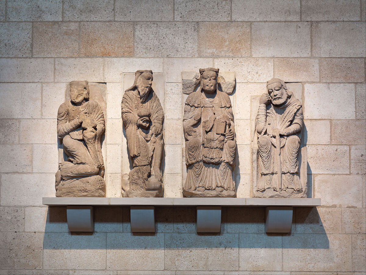 Joseph (from a group with the Adoration of the Magi), Limestone, Spanish