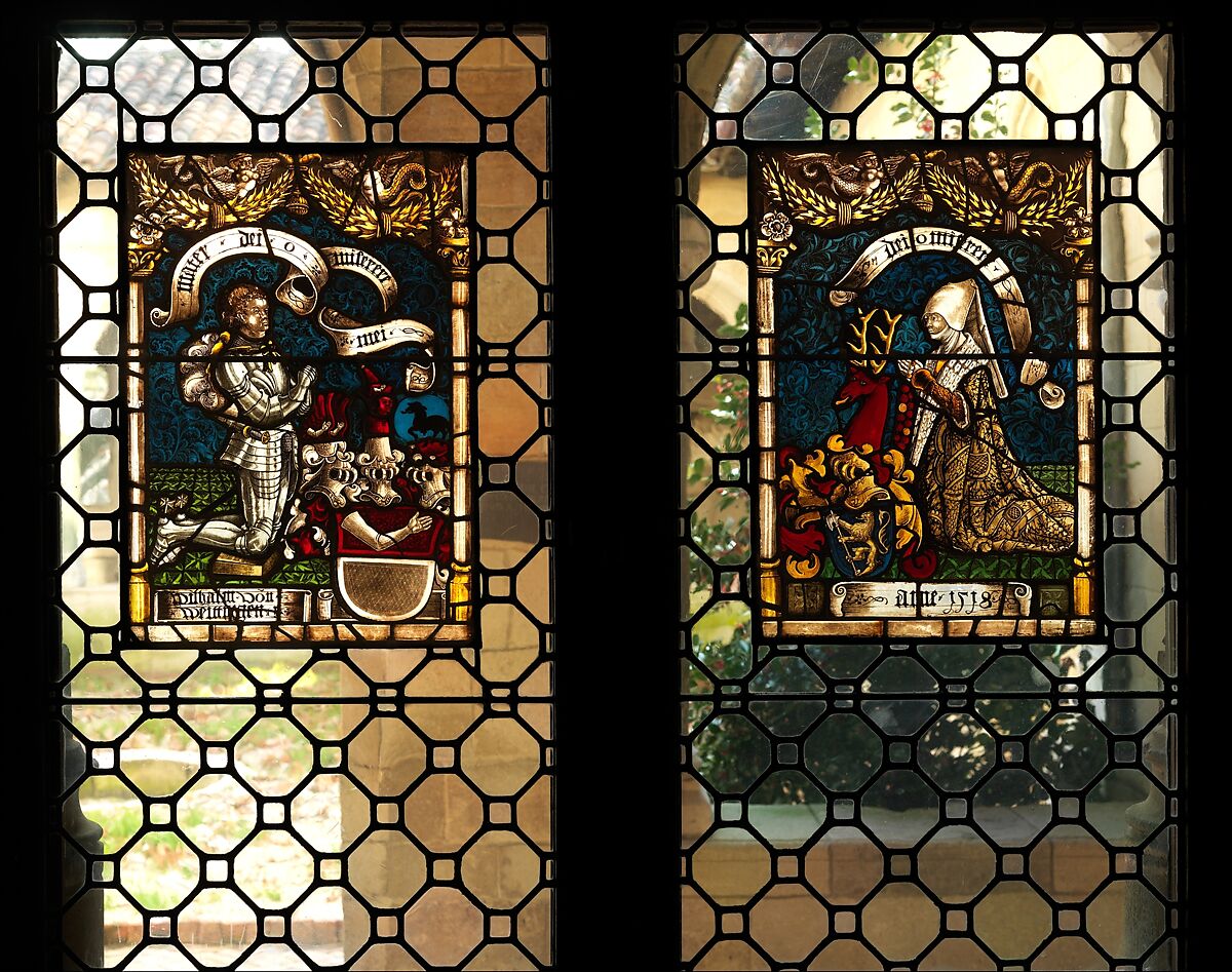 Heraldic Panel of Wilhelm von Weitingen, Pot metal glass, flashed glass, paint and stain, German