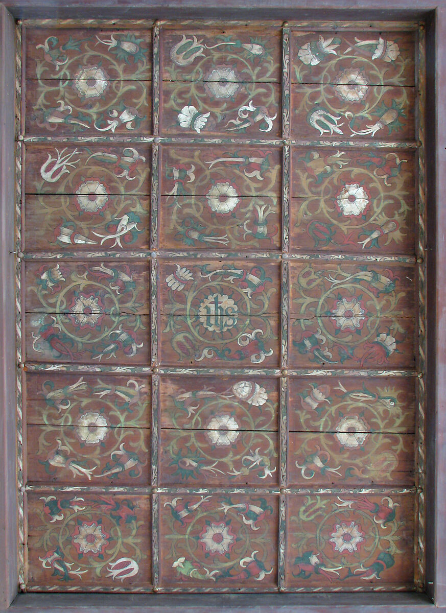 Ceiling, Red pine and paint, Austrian 