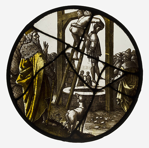 Roundel with the Hanging of Haman