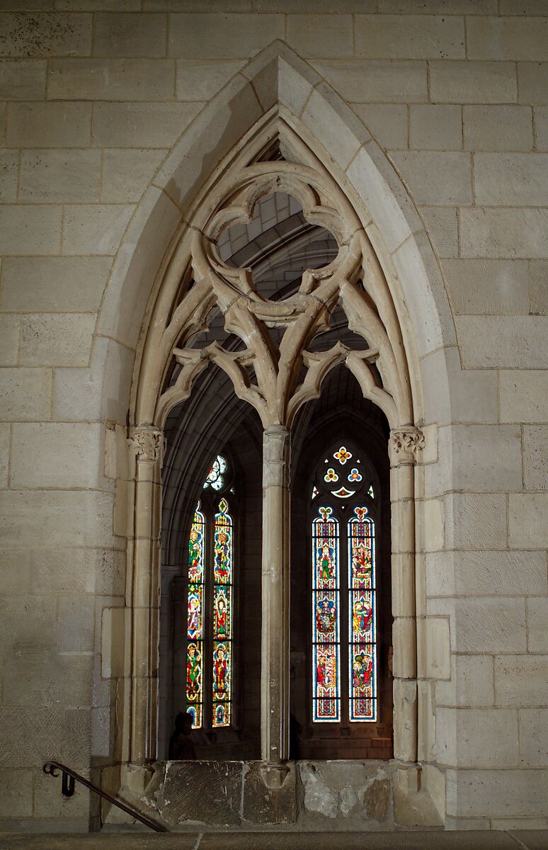 Double-Lancet Window, Limestone, French 