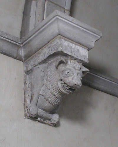 Corbel with Fore Portion of Beast with Bone