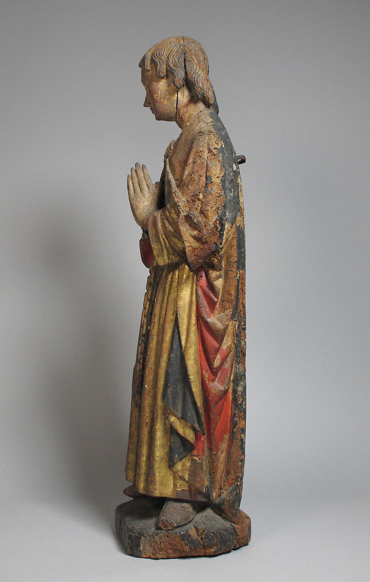 Saint Frederick, Fruitwood, paint, North French