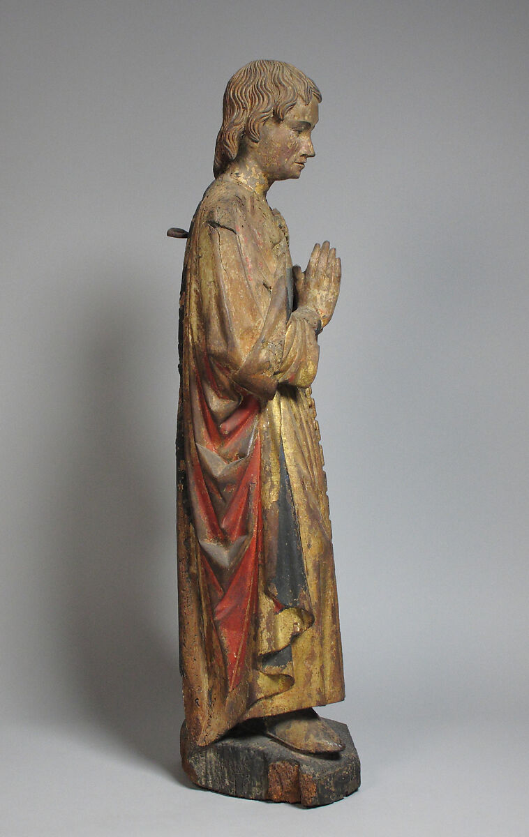 Saint Frederick, Fruitwood, paint, North French