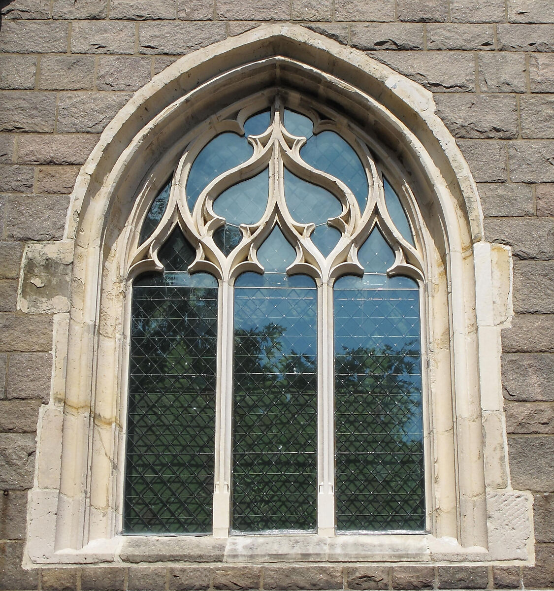Window with Flamboyant Tracery, Limestone, French 