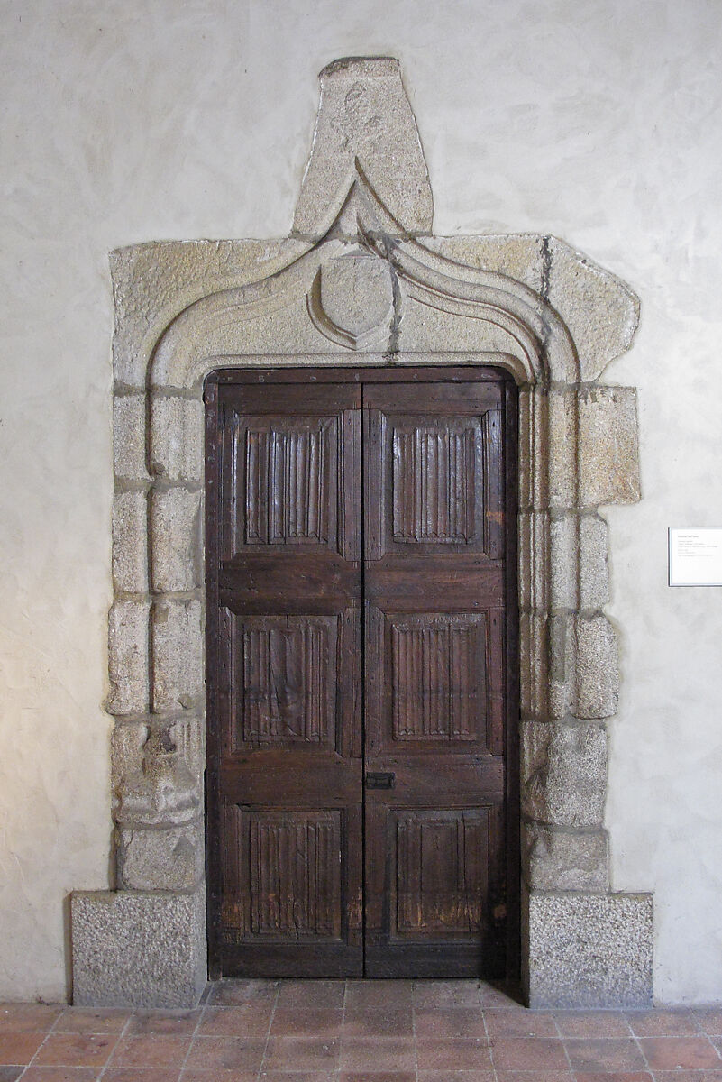 Door, Oak with iron hardware, French 