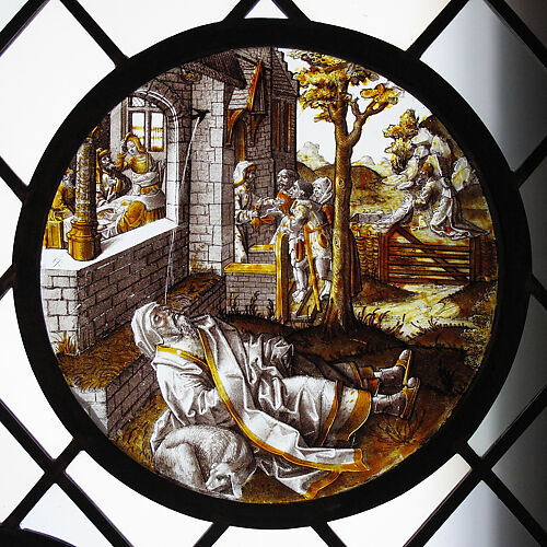 Roundel with the Blinding of Tobit (from a Series)