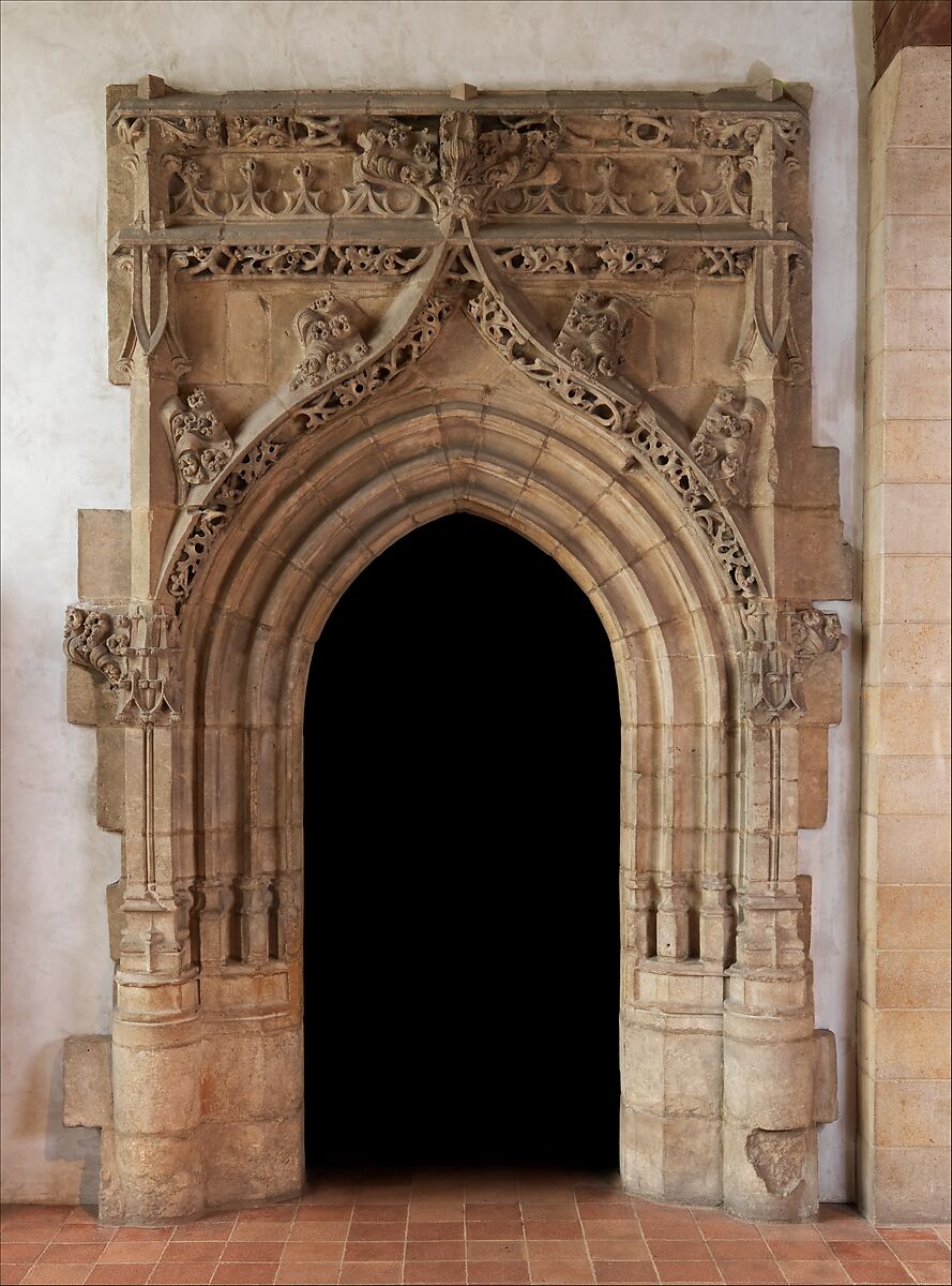Gothic Doorway, Limestone, French
