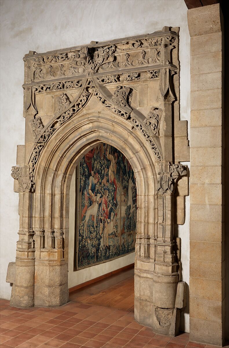 Gothic Doorway, Limestone, French