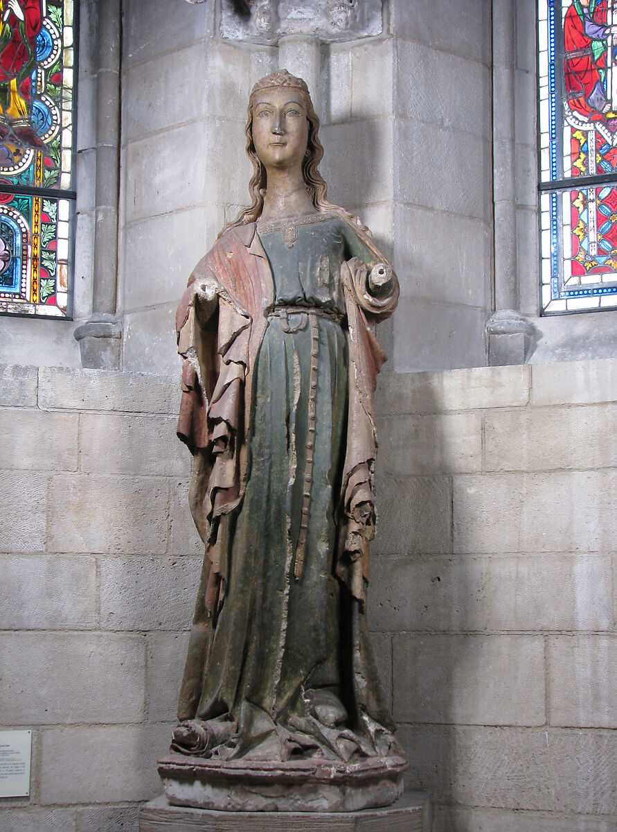 Saint Petronilla, Limestone, paint, Catalan 