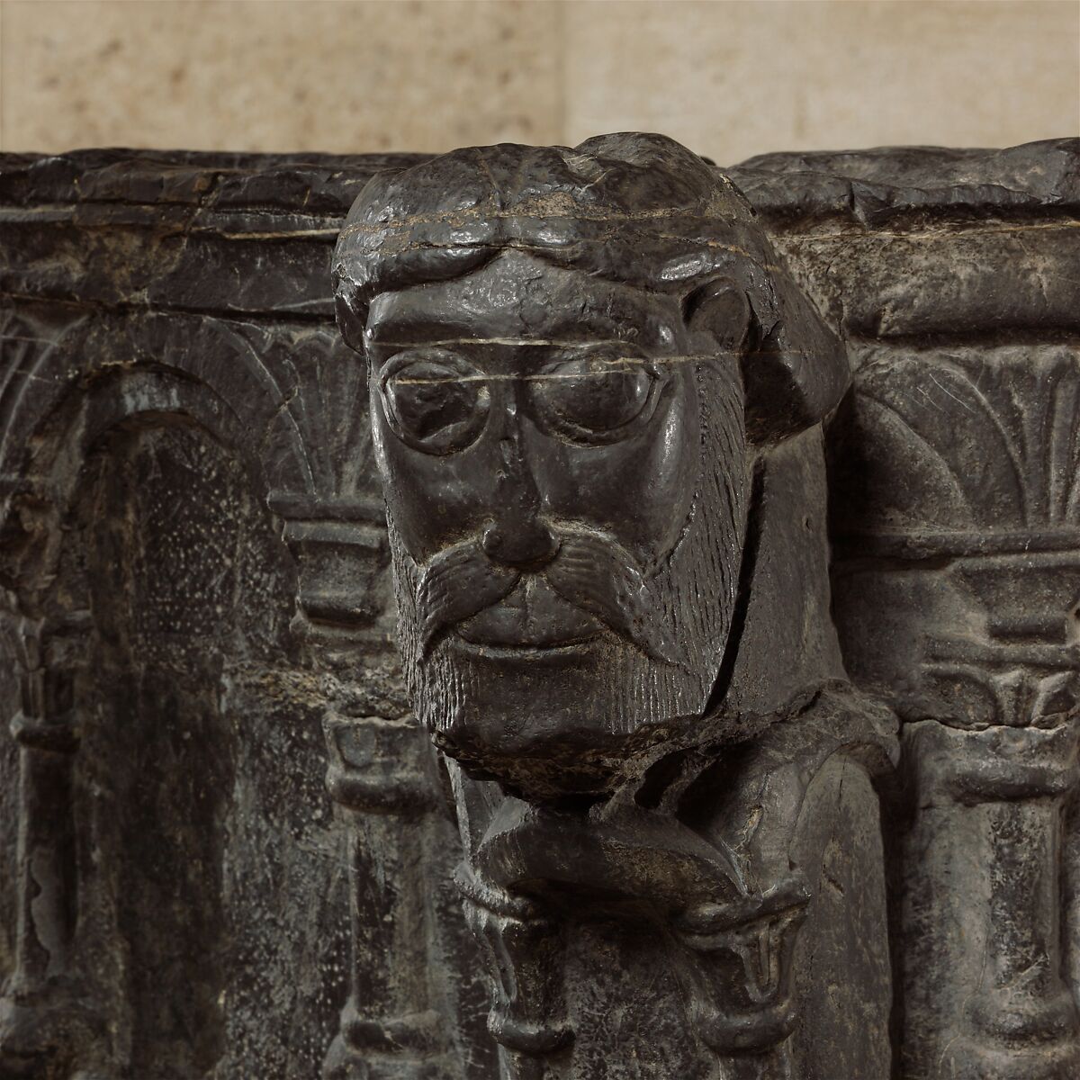 Baptismal Font, Dark calciferous limestone, South Netherlandish