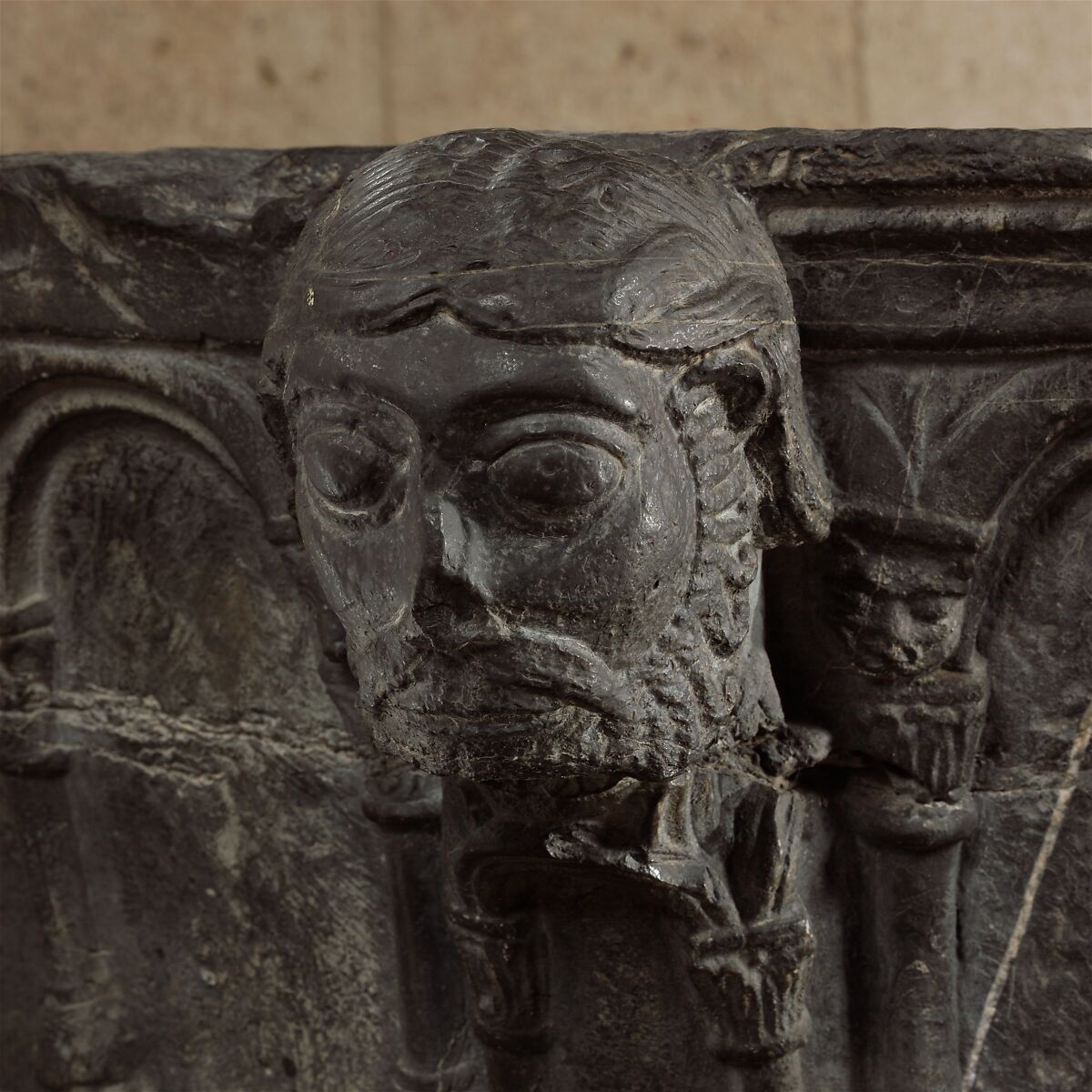 Baptismal Font, Dark calciferous limestone, South Netherlandish