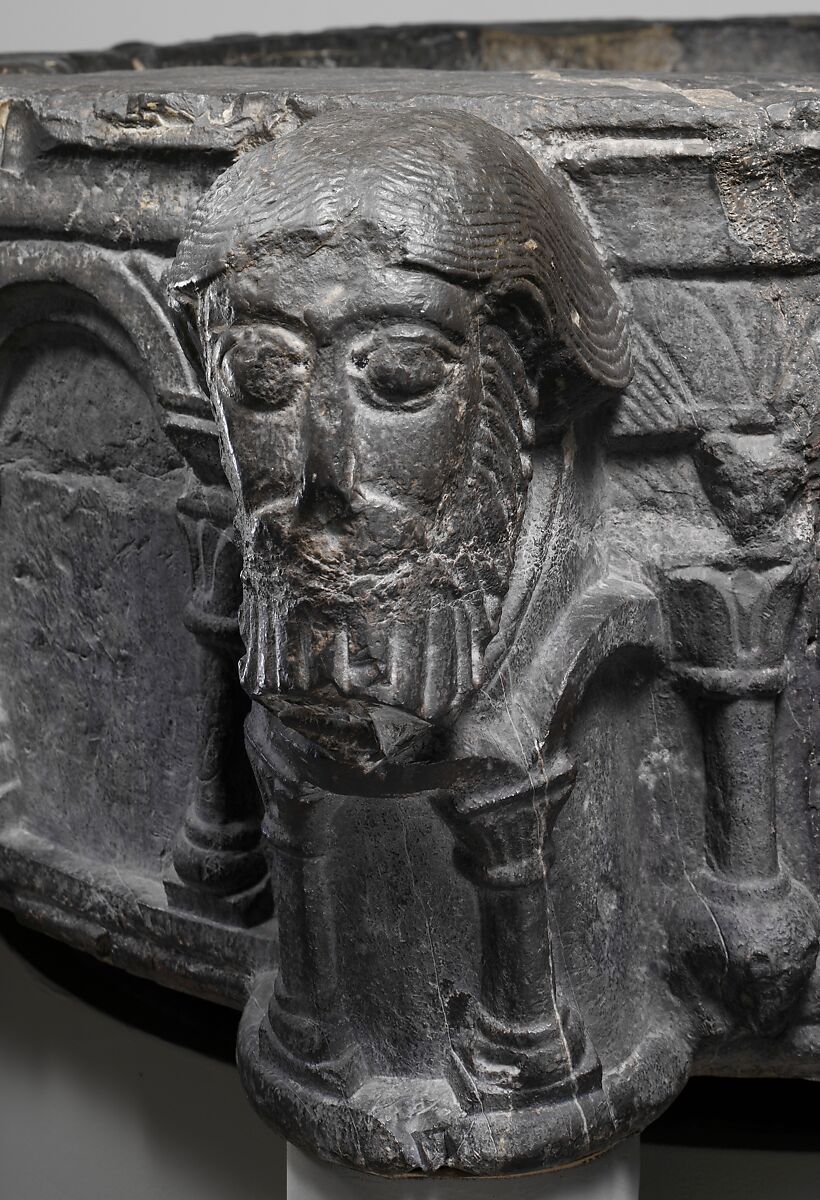 Baptismal Font, Dark calciferous limestone, South Netherlandish