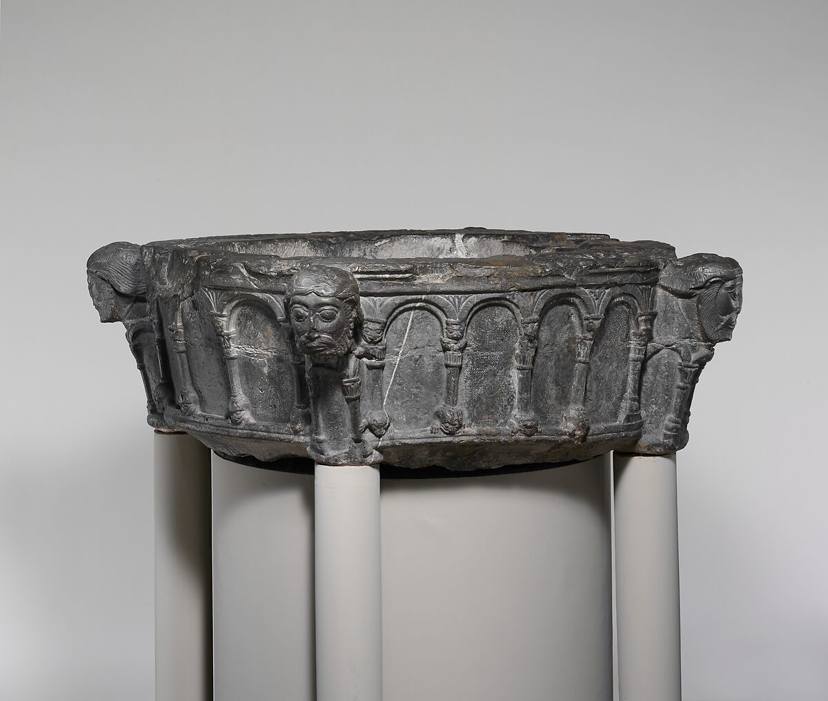 Baptismal Font, Dark calciferous limestone, South Netherlandish