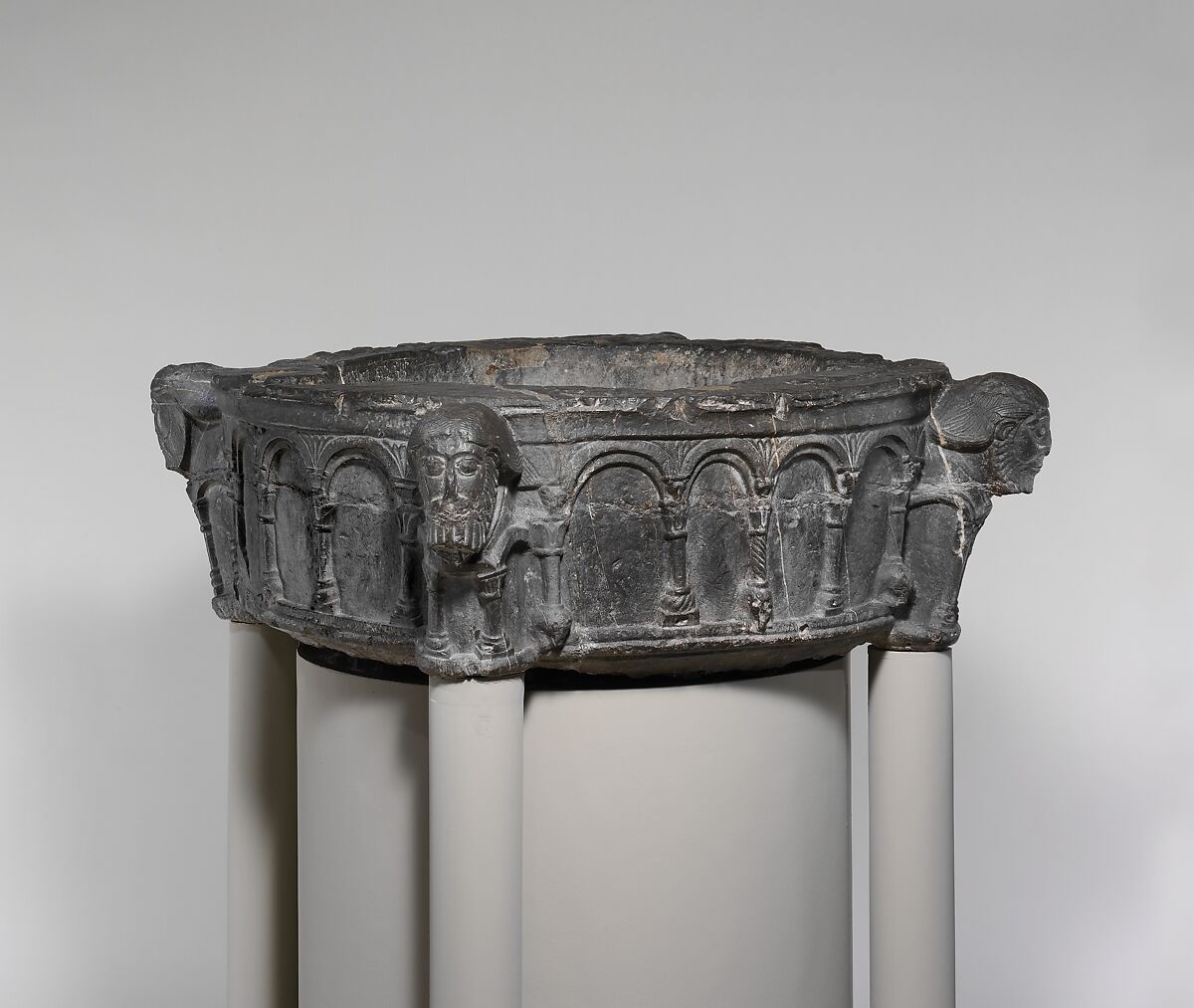 Baptismal Font, Dark calciferous limestone, South Netherlandish