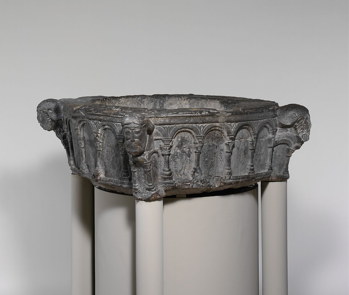 Baptismal Font, Dark calciferous limestone, South Netherlandish