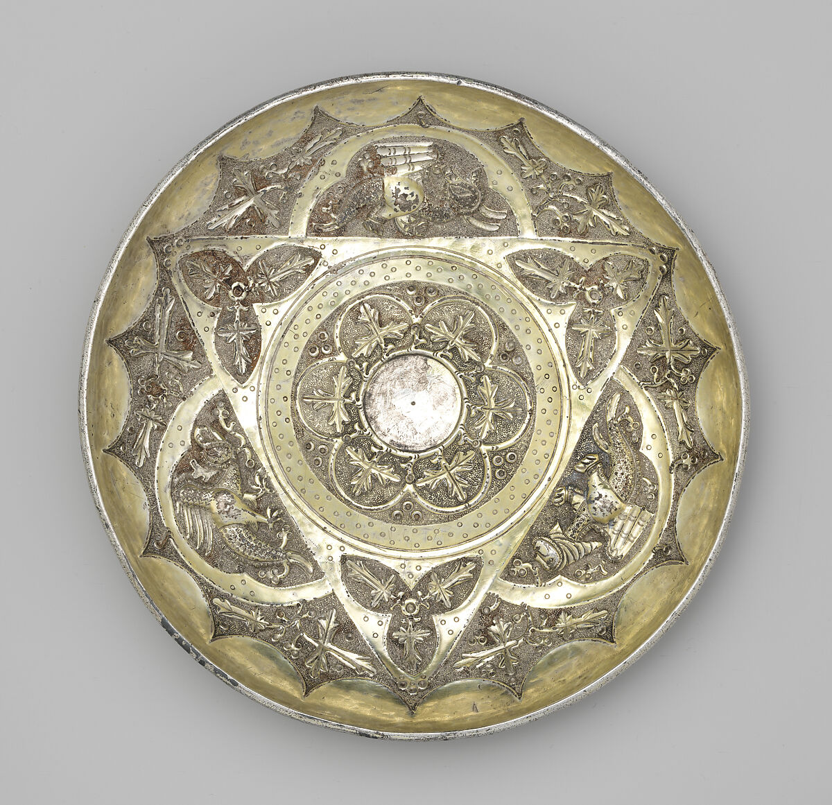 Drinking Bowl (Hanap), Silver, and gilded silver, Eastern European or Bosnian or Serbian (?)