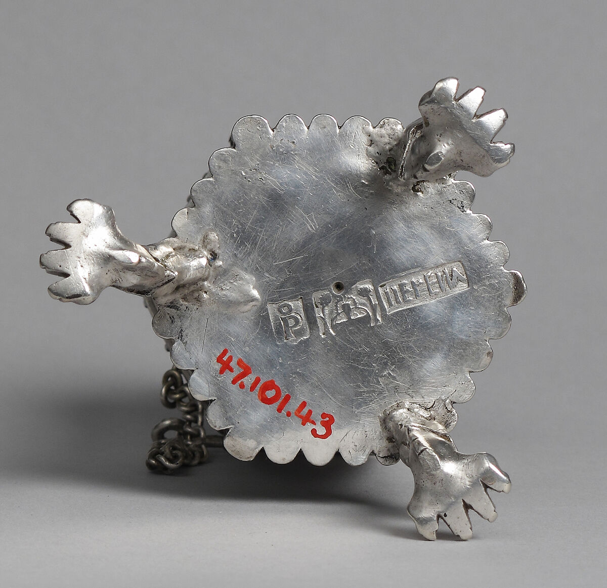 Hexagonal Olearium, Silver, Portuguese (?)