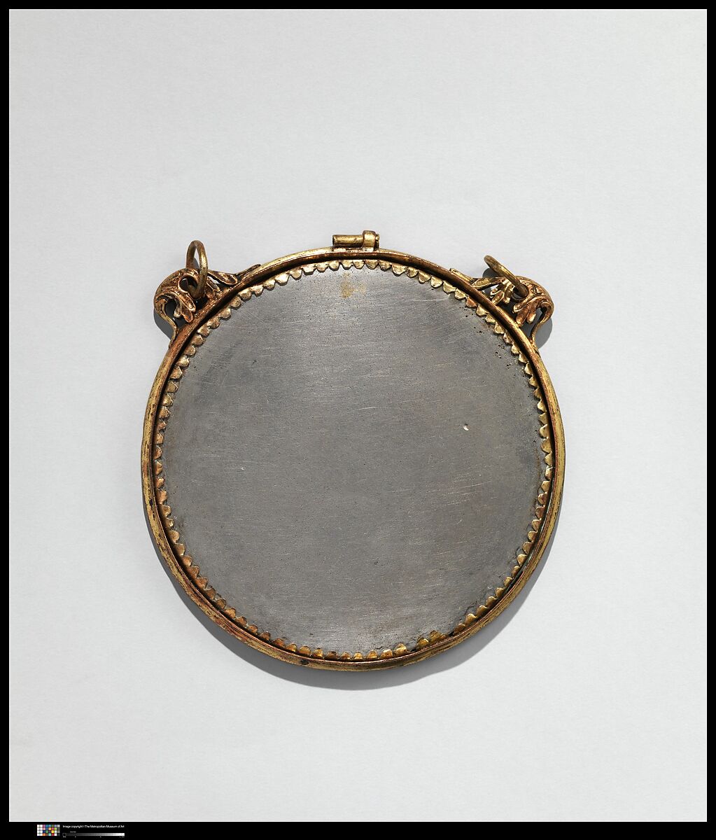 Valve of a Mirror Case, Bronze gilt, British