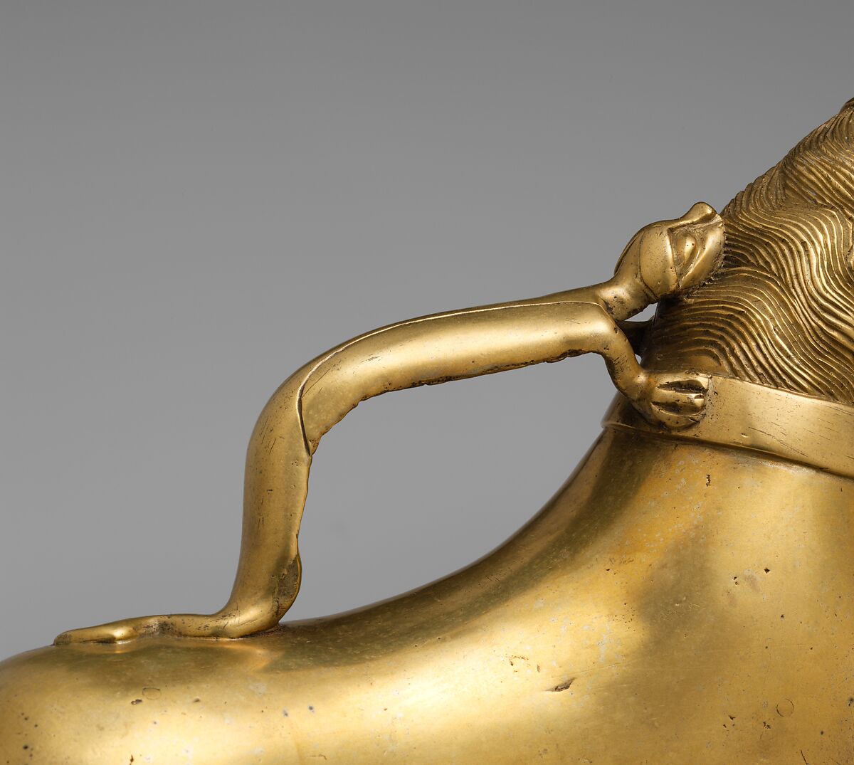 Aquamanile in the Form of a Horse, Copper alloy, German