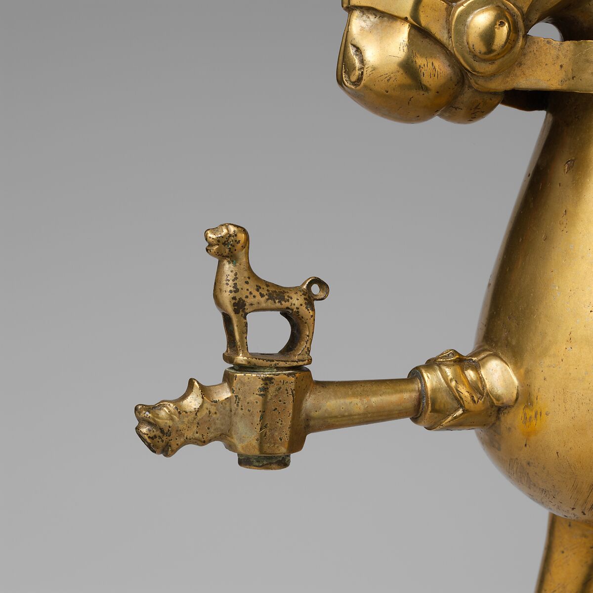 Aquamanile in the Form of a Horse, Copper alloy, German