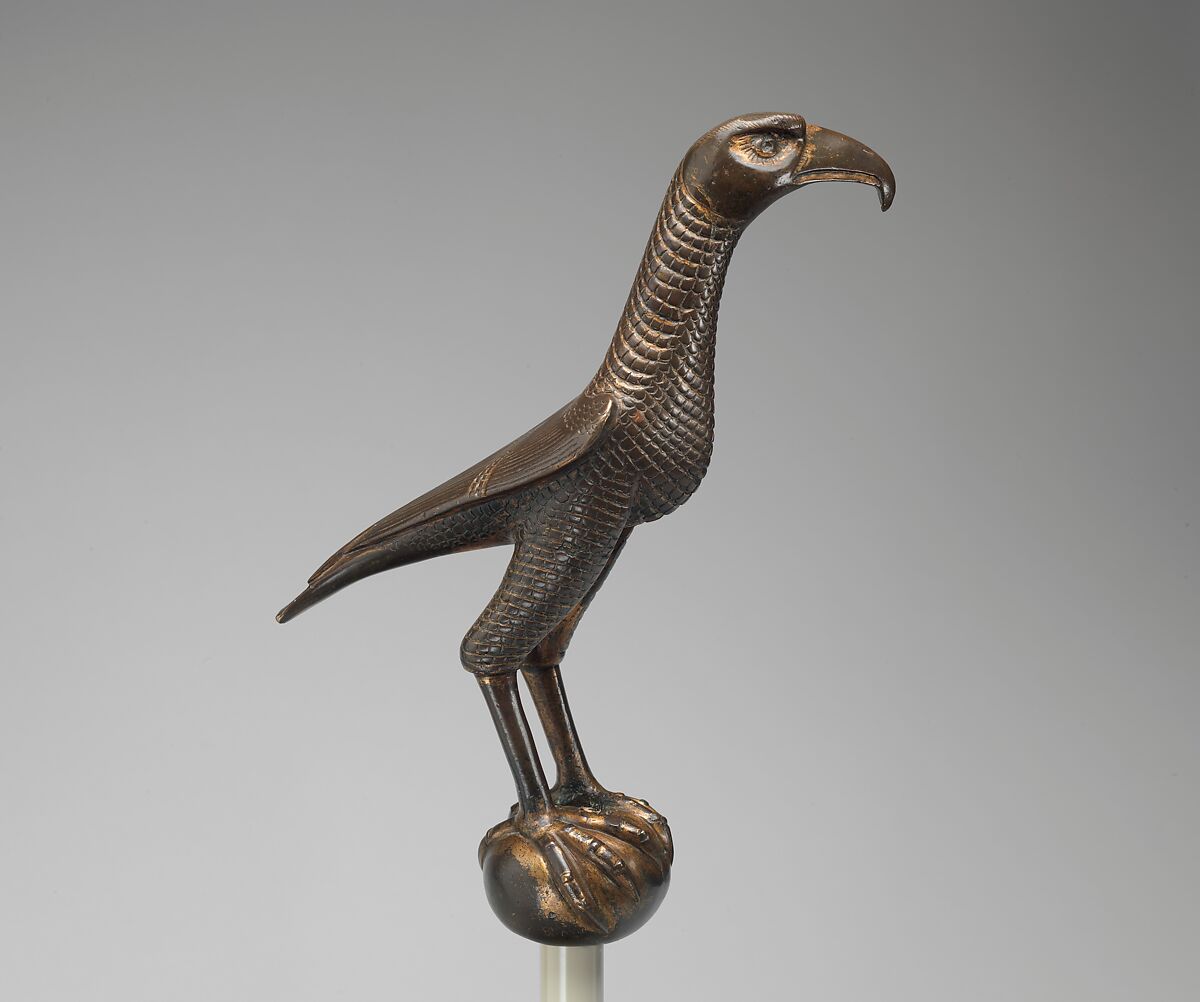 Falcon, Bronze, traces of gilding, South Italian 