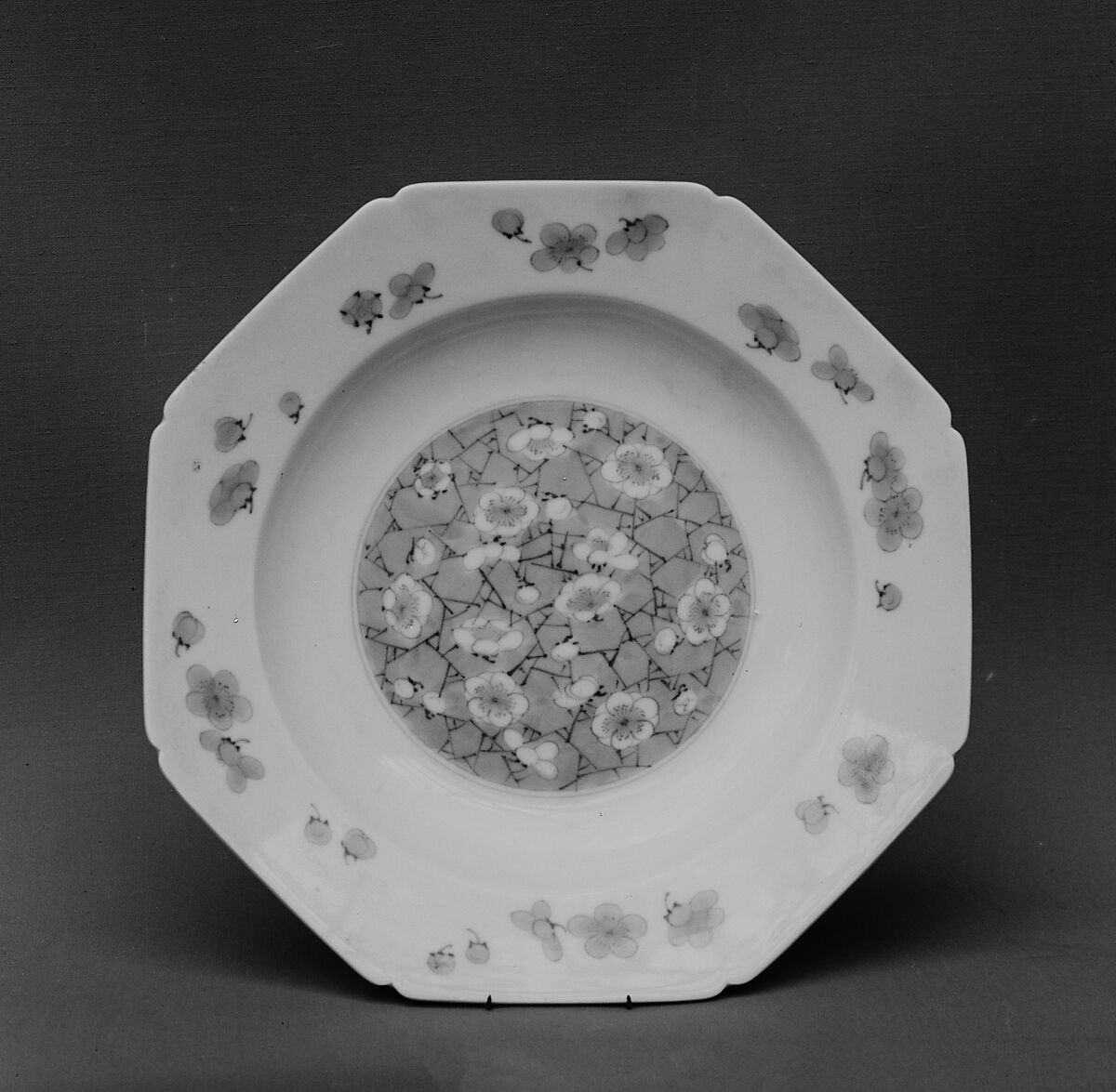 Plate, White porcelain decorated with blue under the glaze (Hirado ware), Japan 