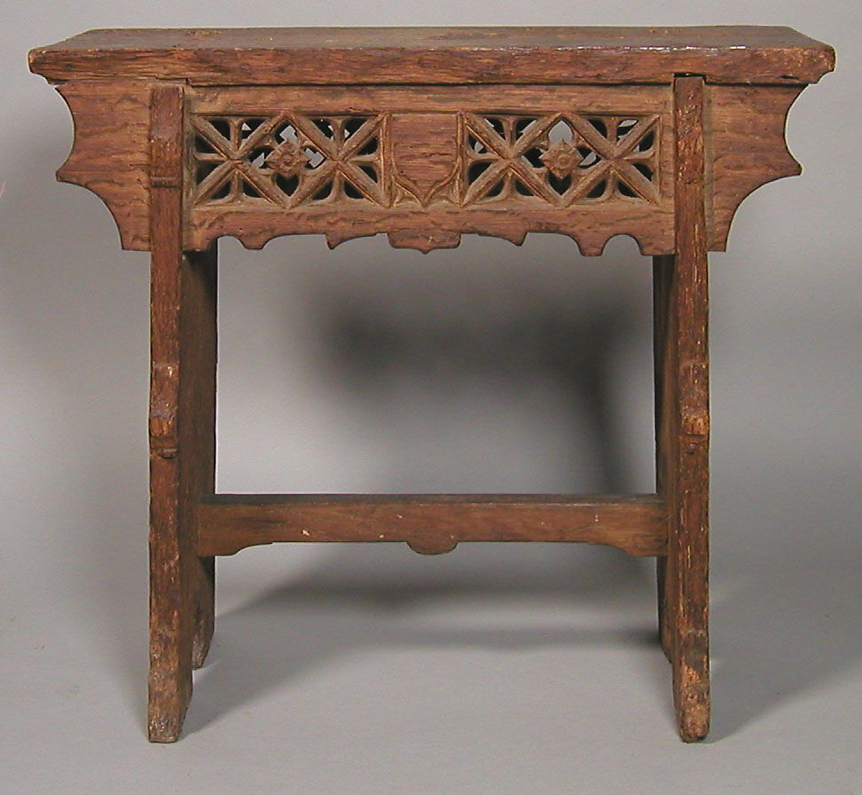 Stool, Oak, French or South Netherlandish 