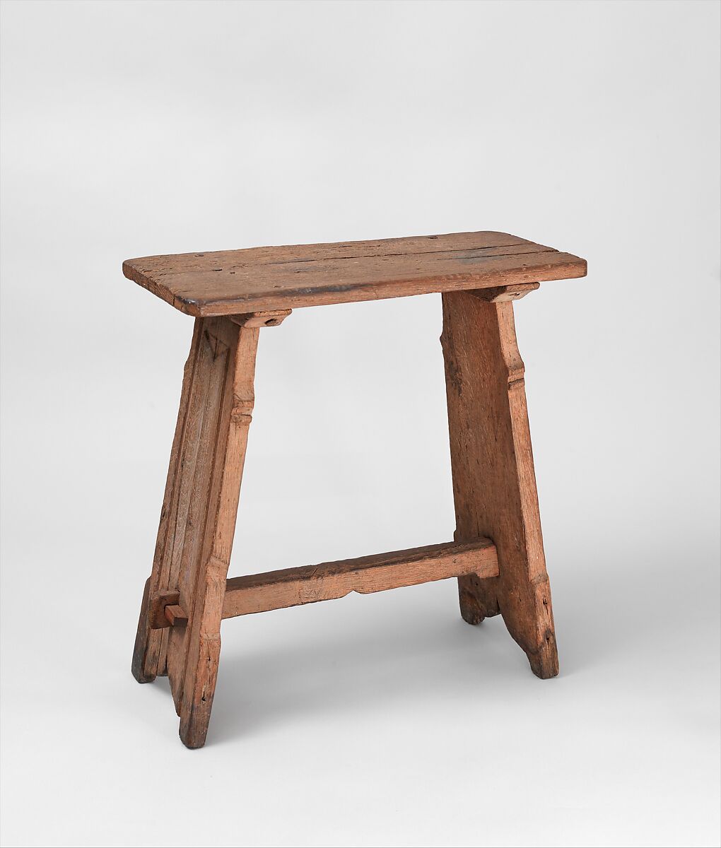 Stool, oak, French or South Netherlandish 