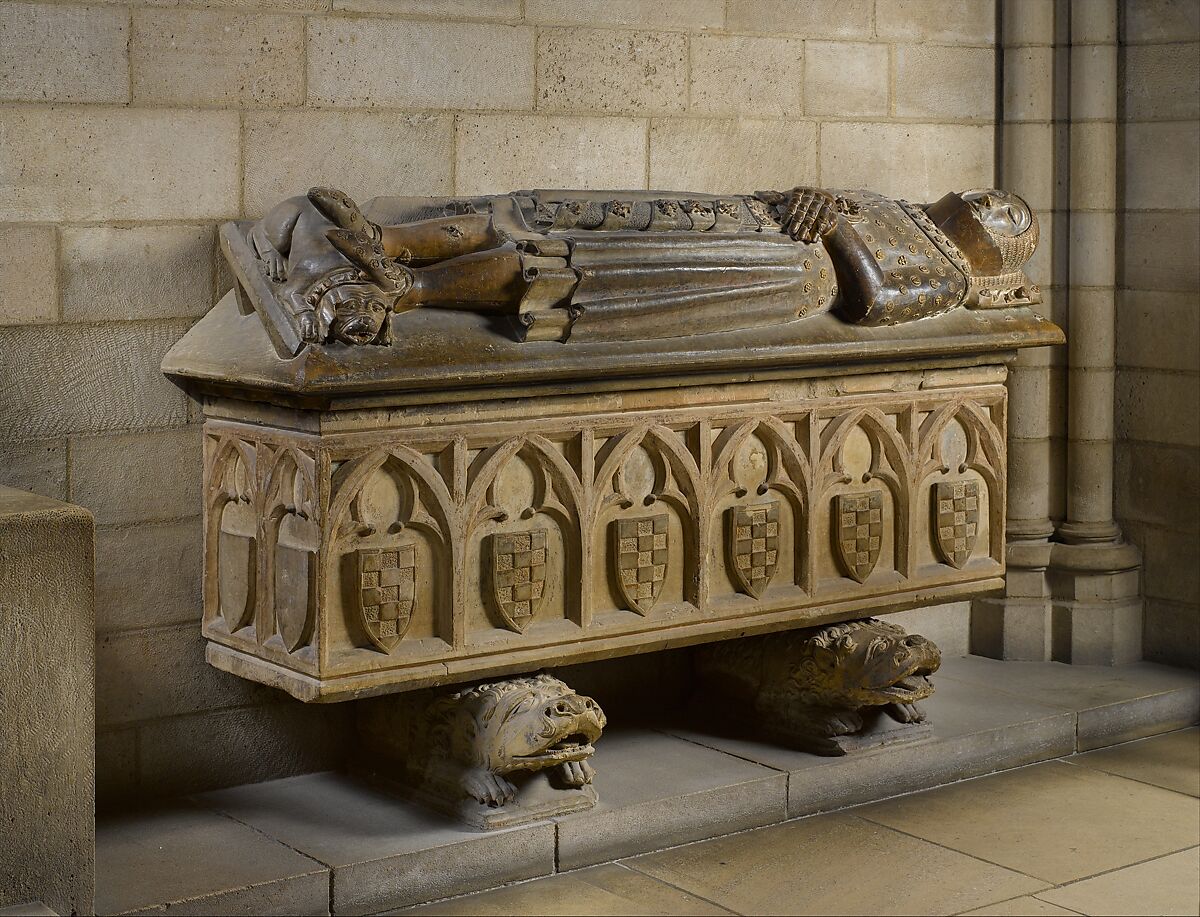 Tomb of Ermengol X, Count of Urgell, Limestone with traces of paint, Catalan 