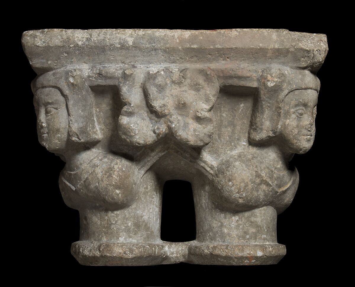 Double Capital, Limestone or sandstone, French 