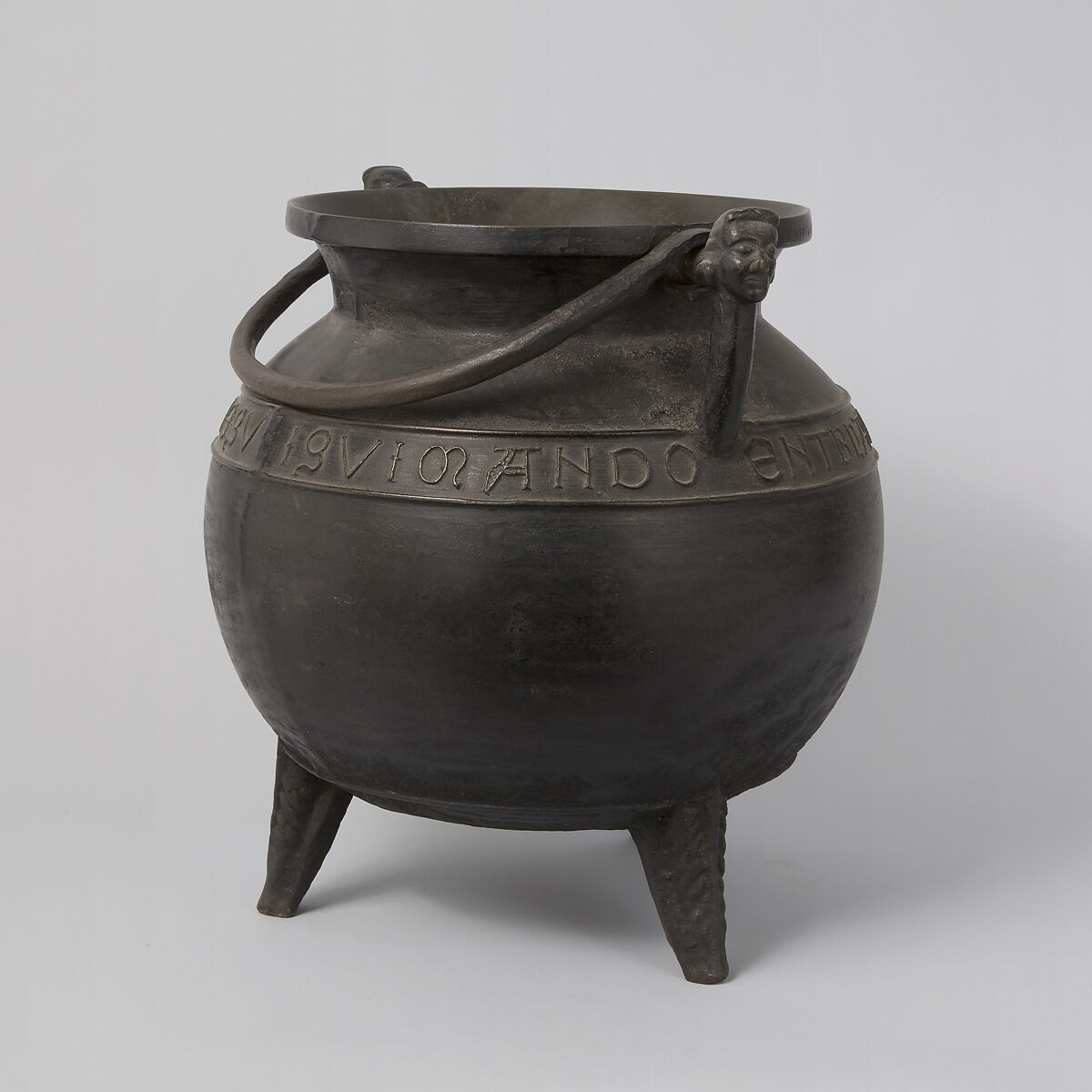 Caldron, Bronze and wrought iron, French or South Netherlandish