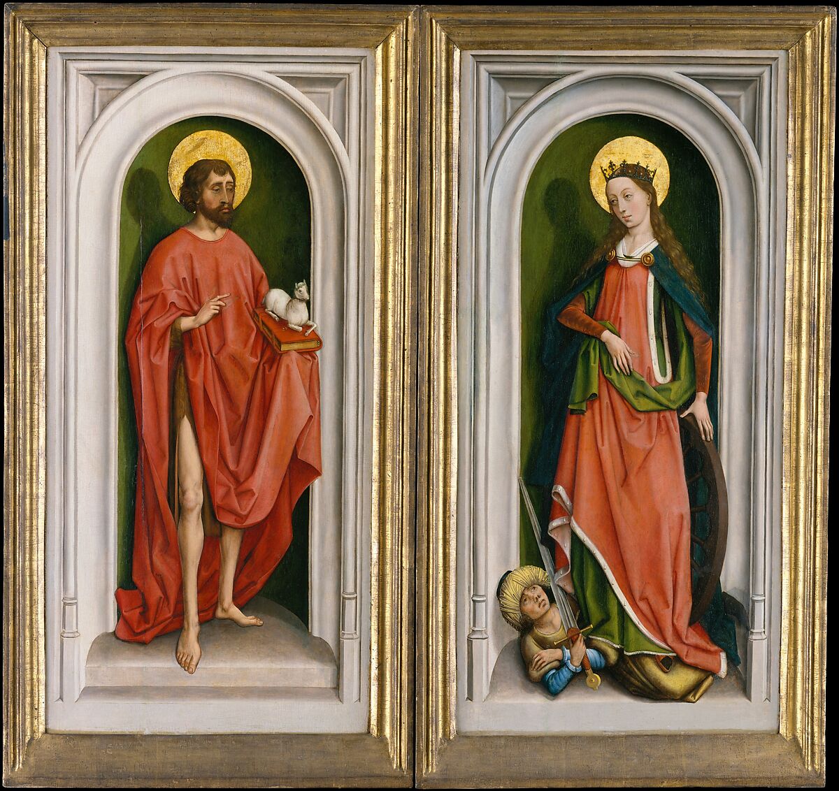 The Nativity Polyptych, Workshop of Rogier van der Weyden (Netherlandish, Tournai ca. 1399–1464 Brussels), Oil on oak, Netherlandish