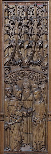 Panel with the Marriage of the Virgin and Joseph