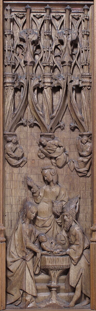 Panel with the Presentation in the Temple, Oak, French 