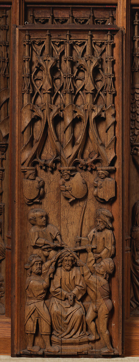 Panel with the Crown of Thorns, Oak, French 
