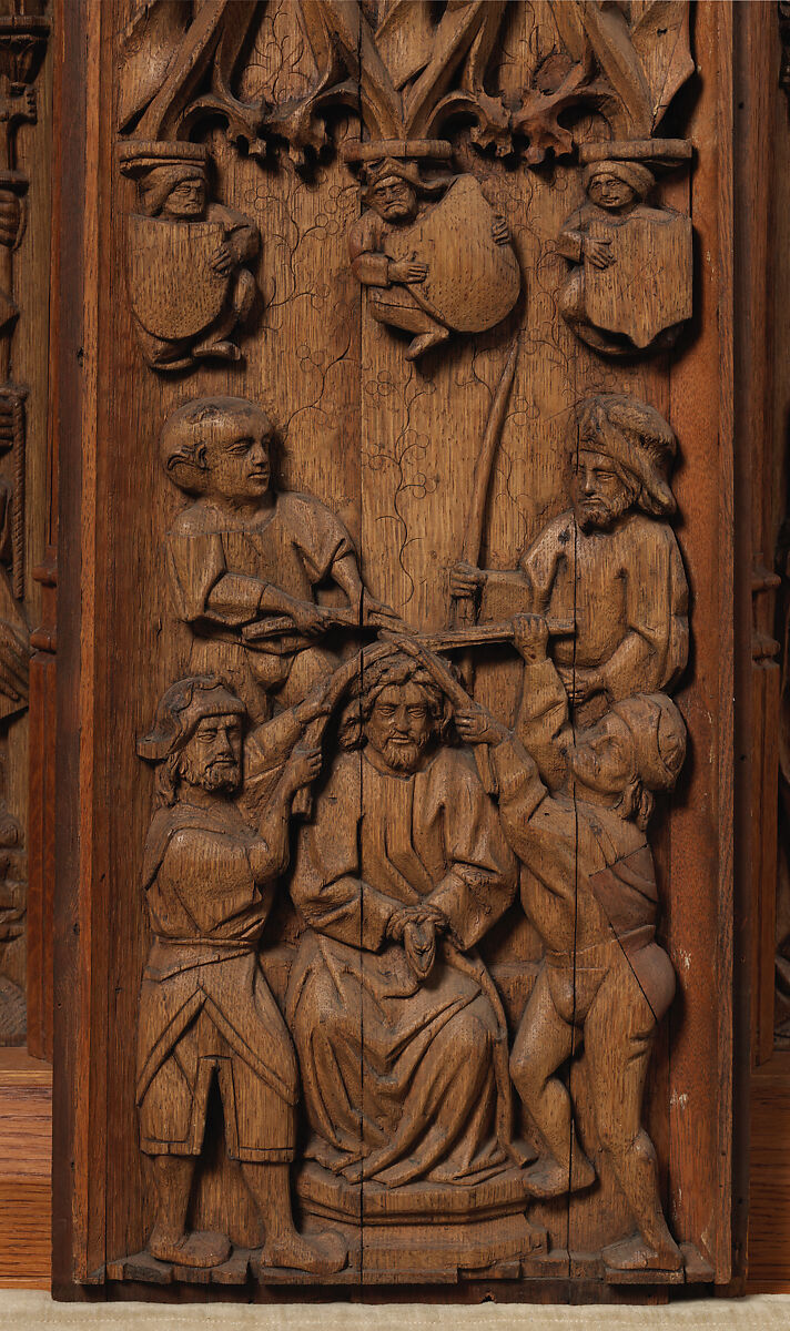 Panel with the Crown of Thorns, Oak, French