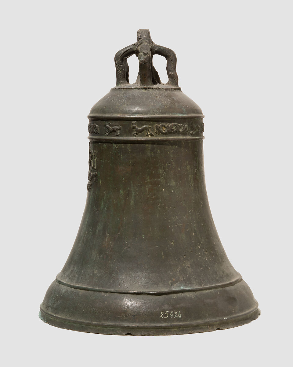 Bell, bronze, green patina, Austrian