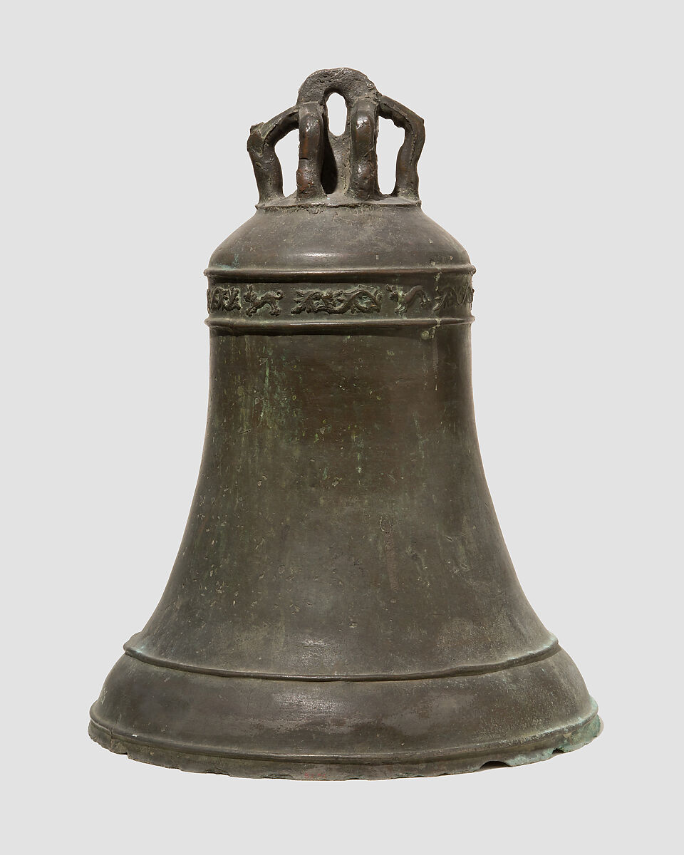 Bell, bronze, green patina, Austrian