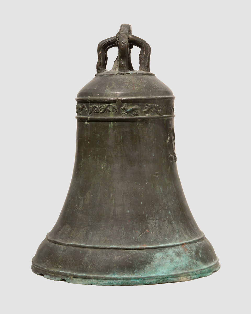 Bell, bronze, green patina, Austrian