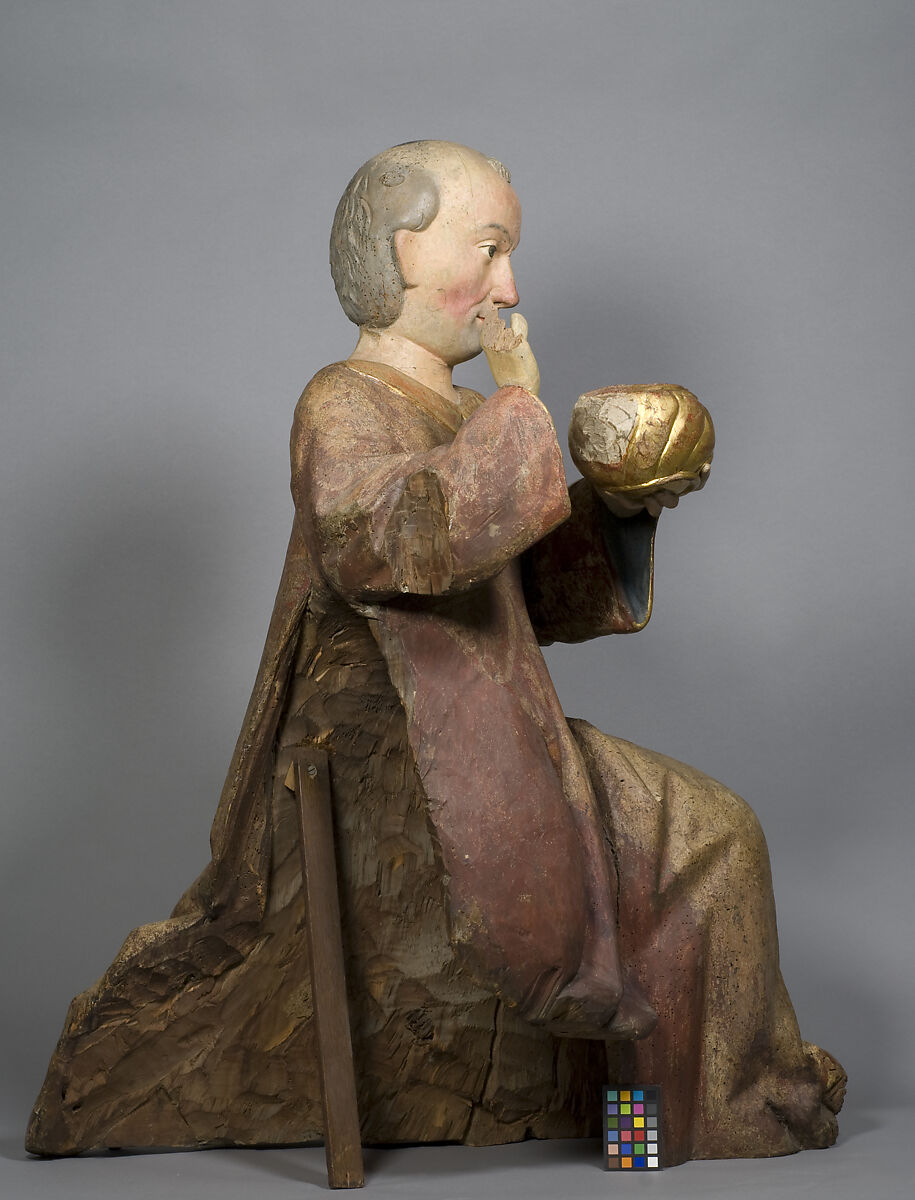 Asian King from an Adoration Group, Poplar with paint and gilding, German