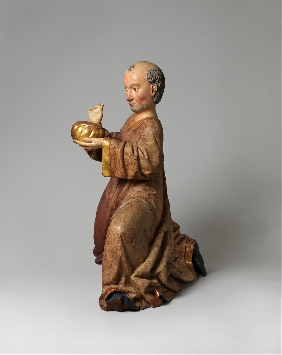 Asian King from an Adoration Group, Poplar with paint and gilding, German