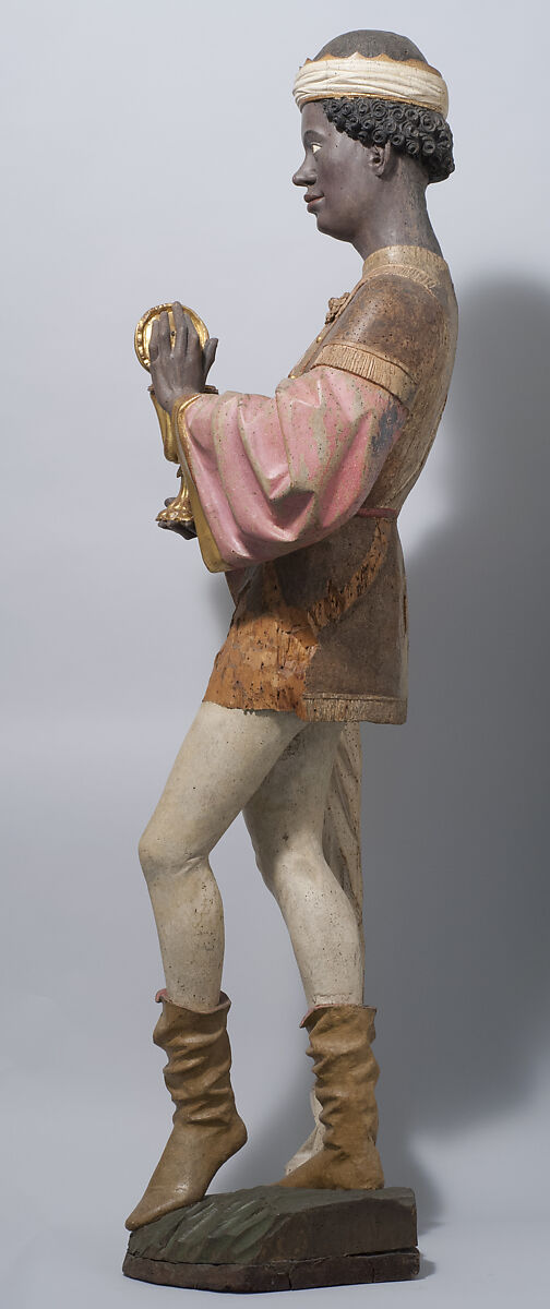 African King from an Adoration Group, Maple with paint and gilding, German