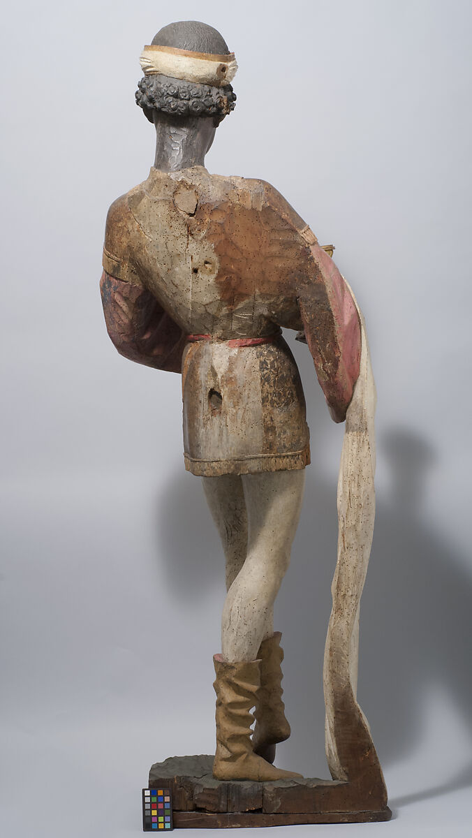 African King from an Adoration Group, Maple with paint and gilding, German