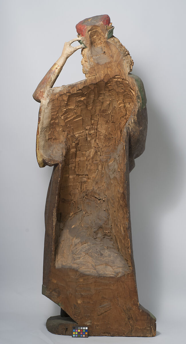 European King from an Adoration Group, Poplar with paint and gilding, German