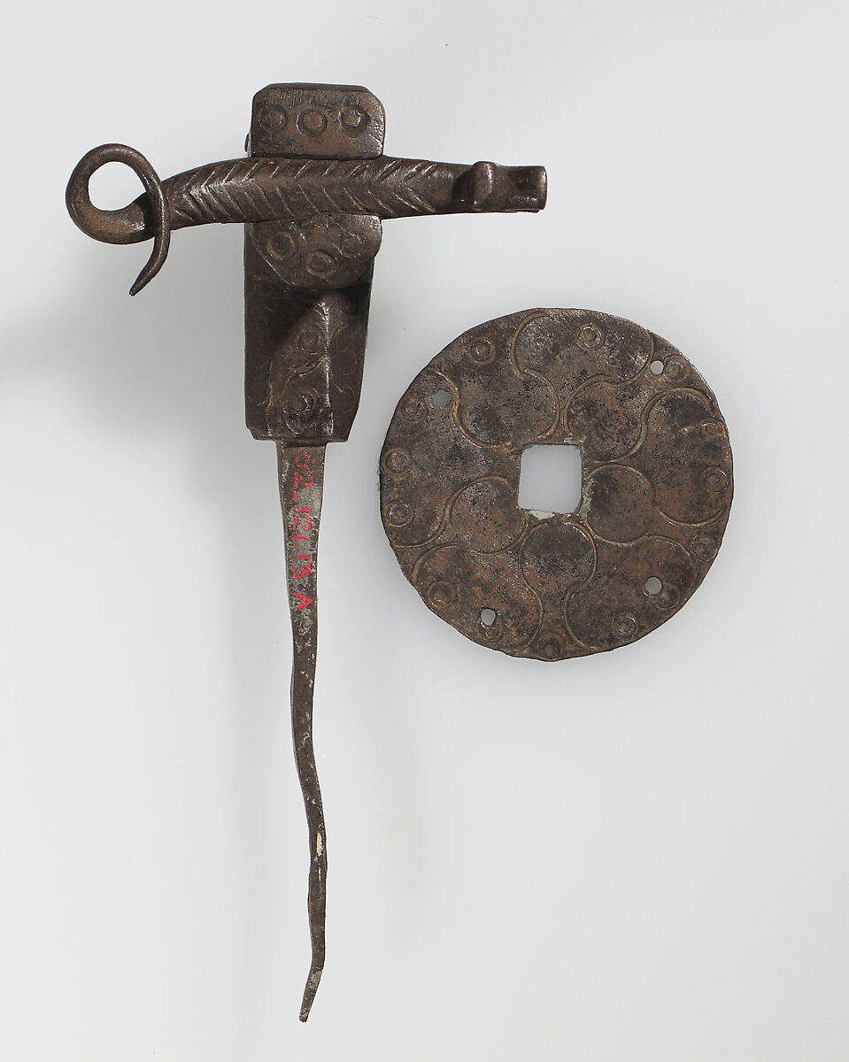 Stud and Plate, Iron, European 